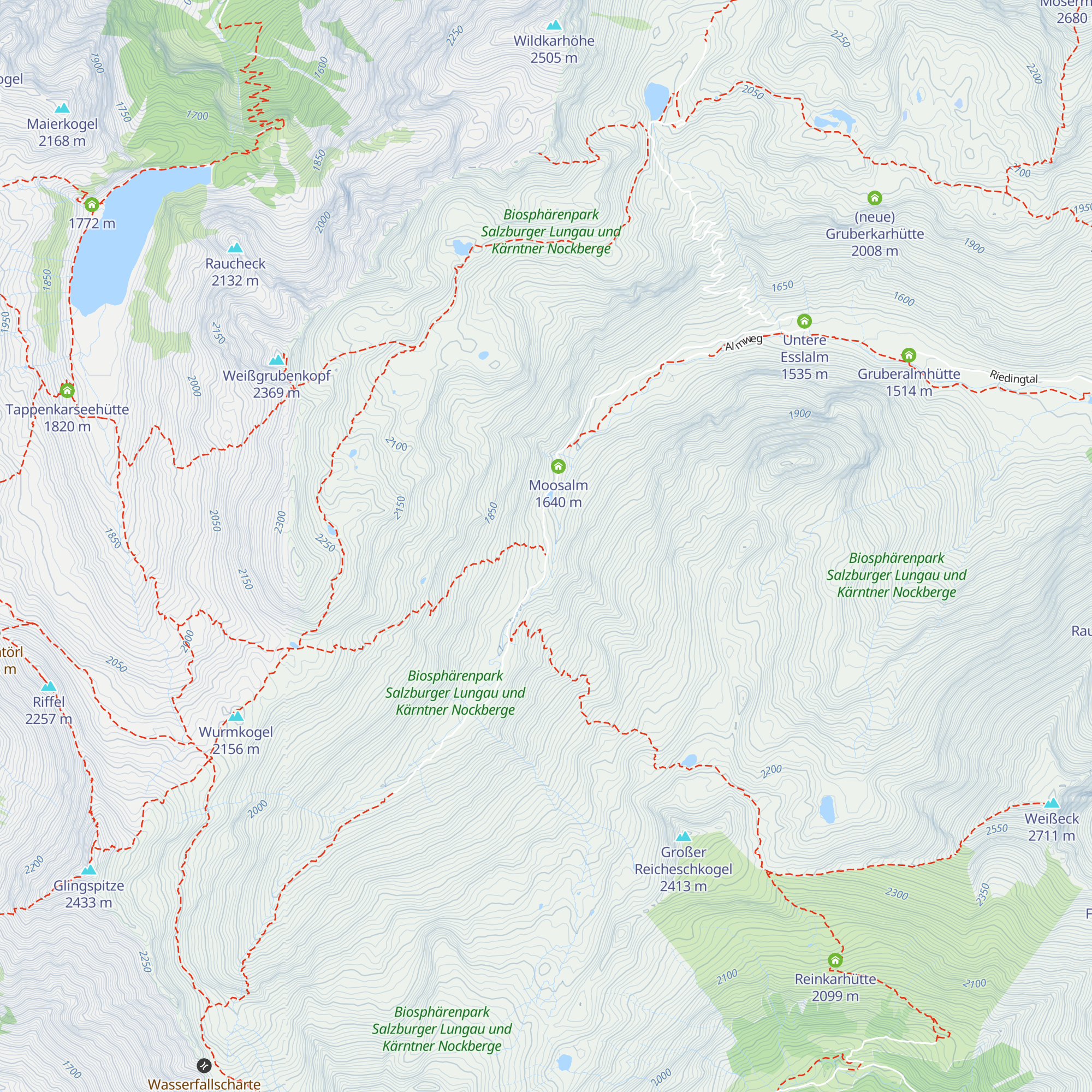 Königalm map
