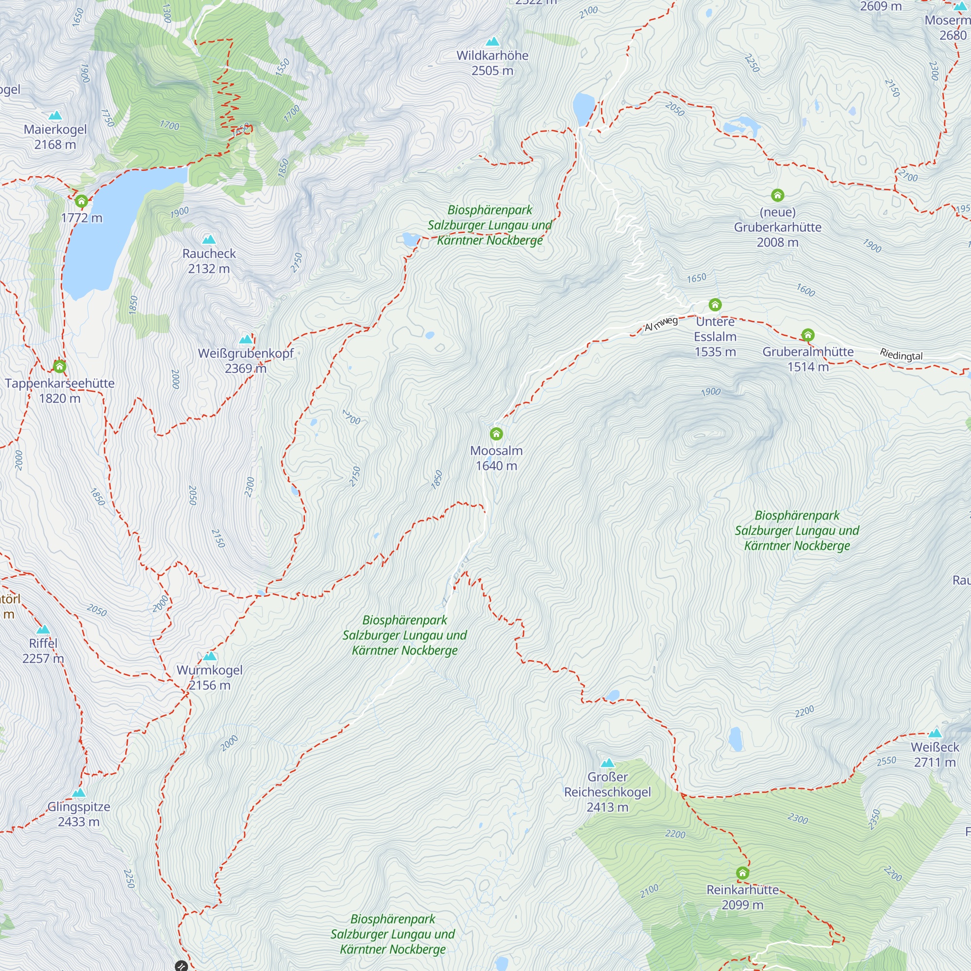 Prodingeralm map