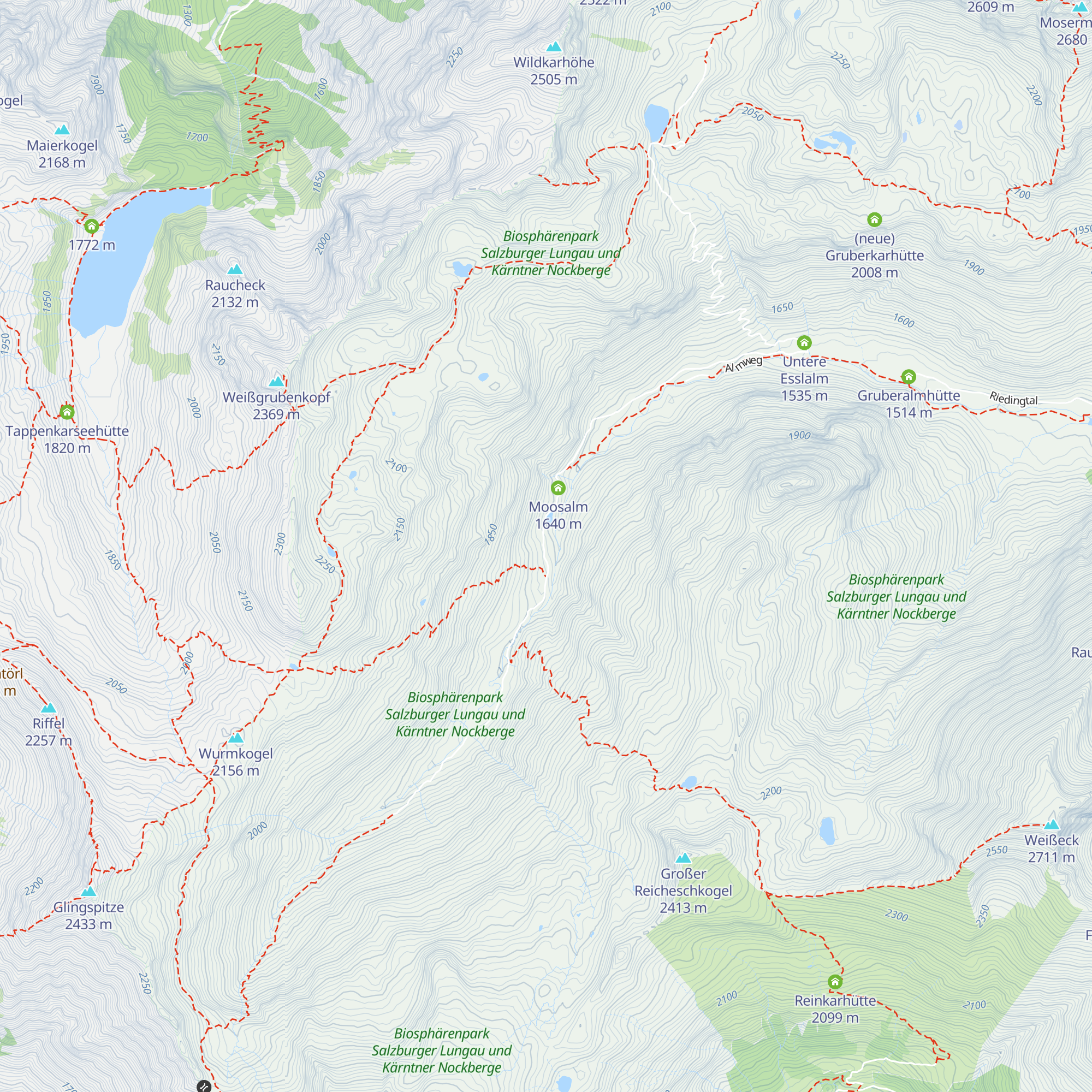 Prodingeralm map
