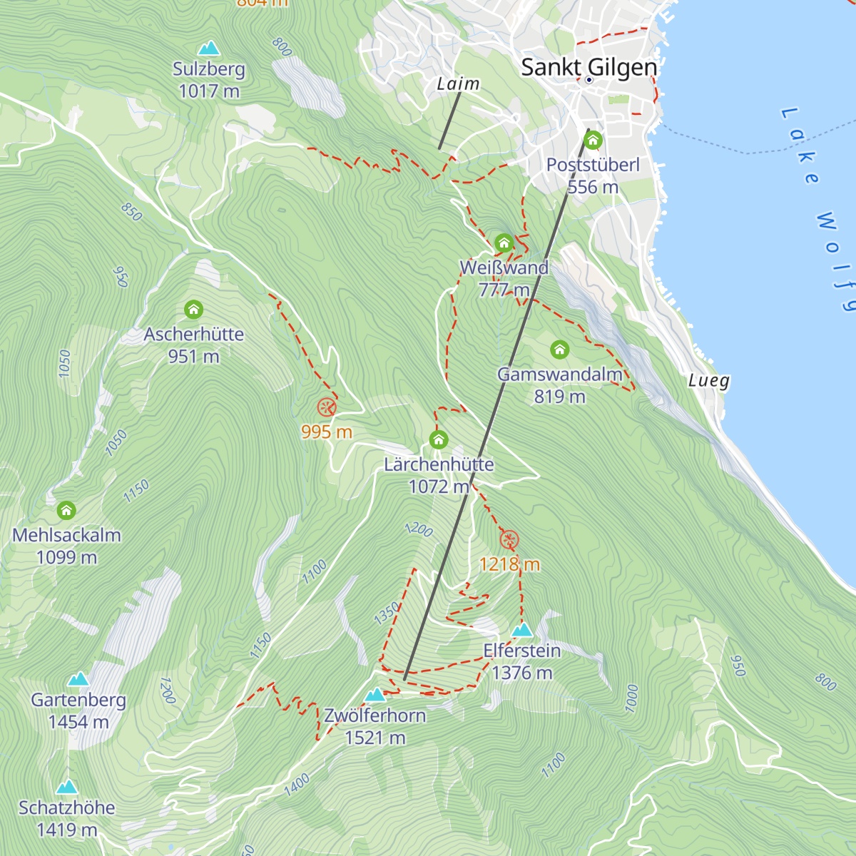 Bartlhütte map