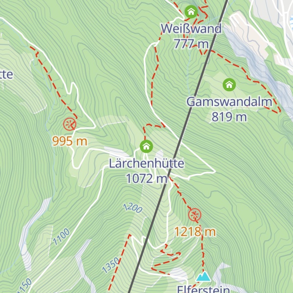 Map of Lärchenhütte