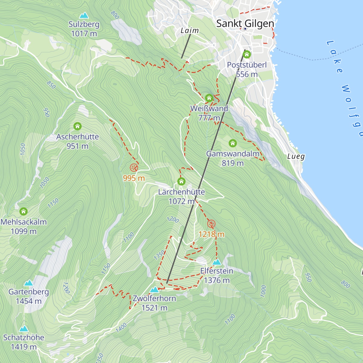 Lärchenhütte map
