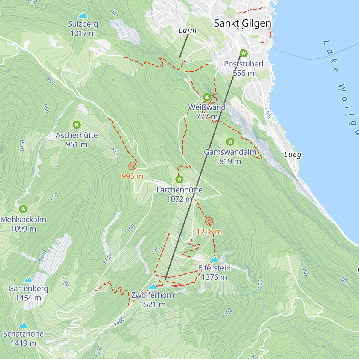 Lärchenhütte map