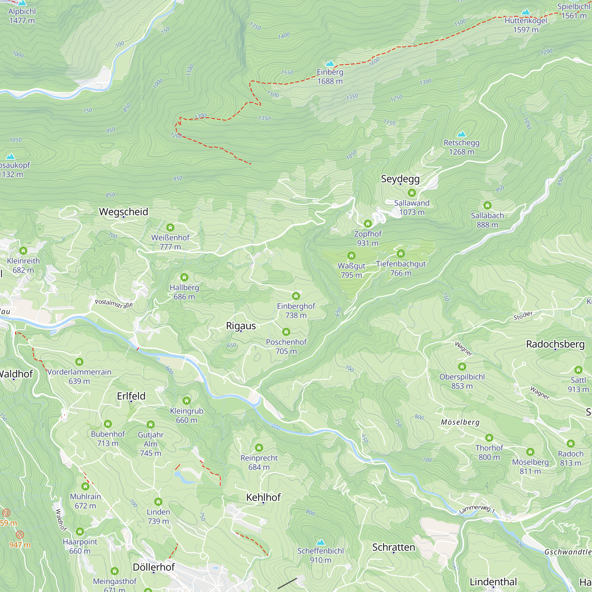 Einberghof map