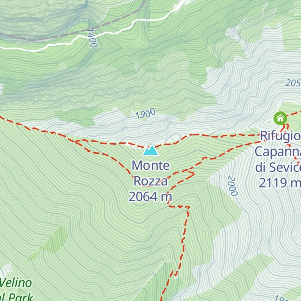 Map of Monte Rozza