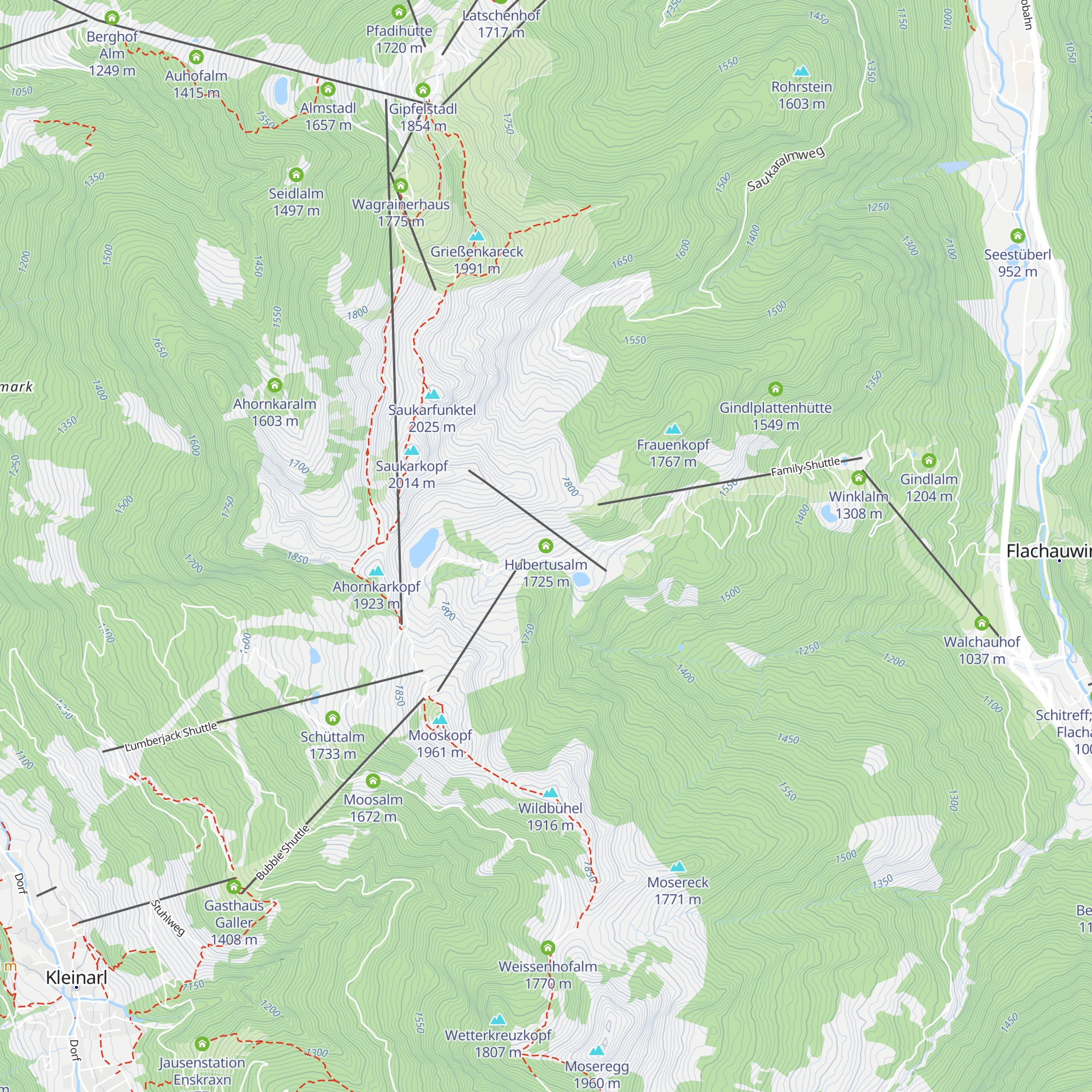 Hubertusalm map