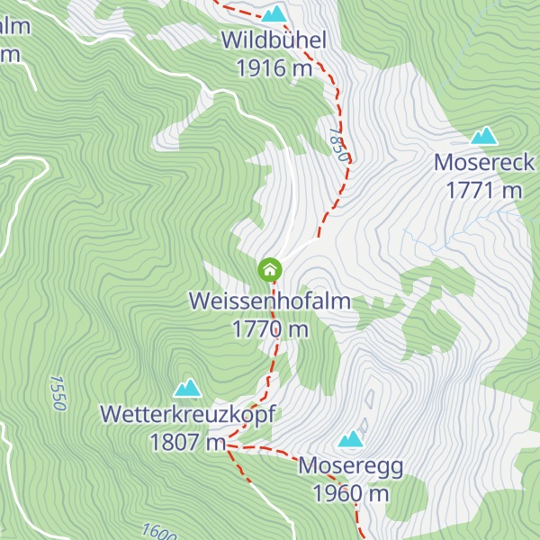 Map of Weissenhofalm