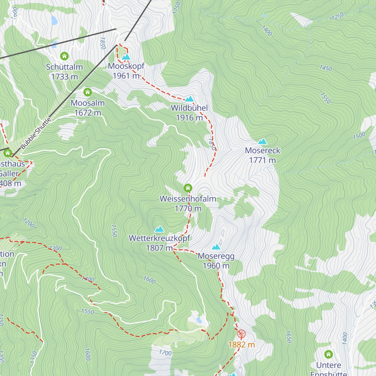 Weissenhofalm map