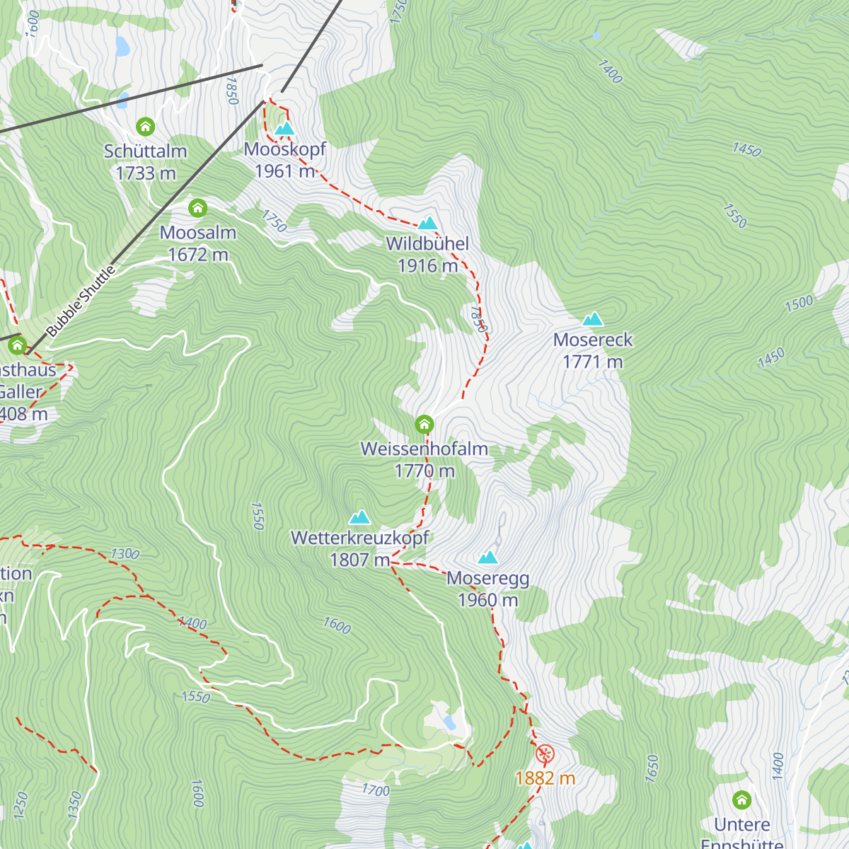 Weissenhofalm map