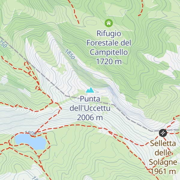 Map of Punta dell'Uccettu