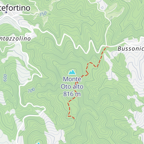 Map of Monte Oto alto