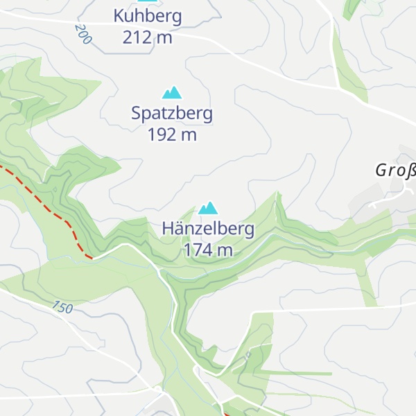Map of Hänzelberg