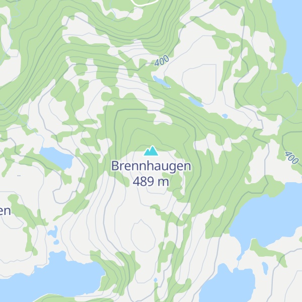Map of Brennhaugen