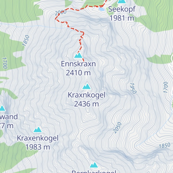 Map of Kraxnkogel