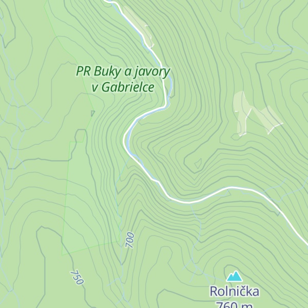Map of Velká stěna