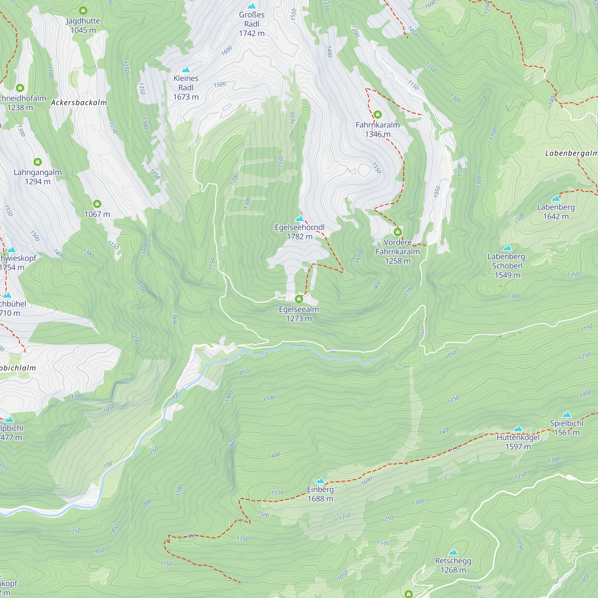 Egelseealm map