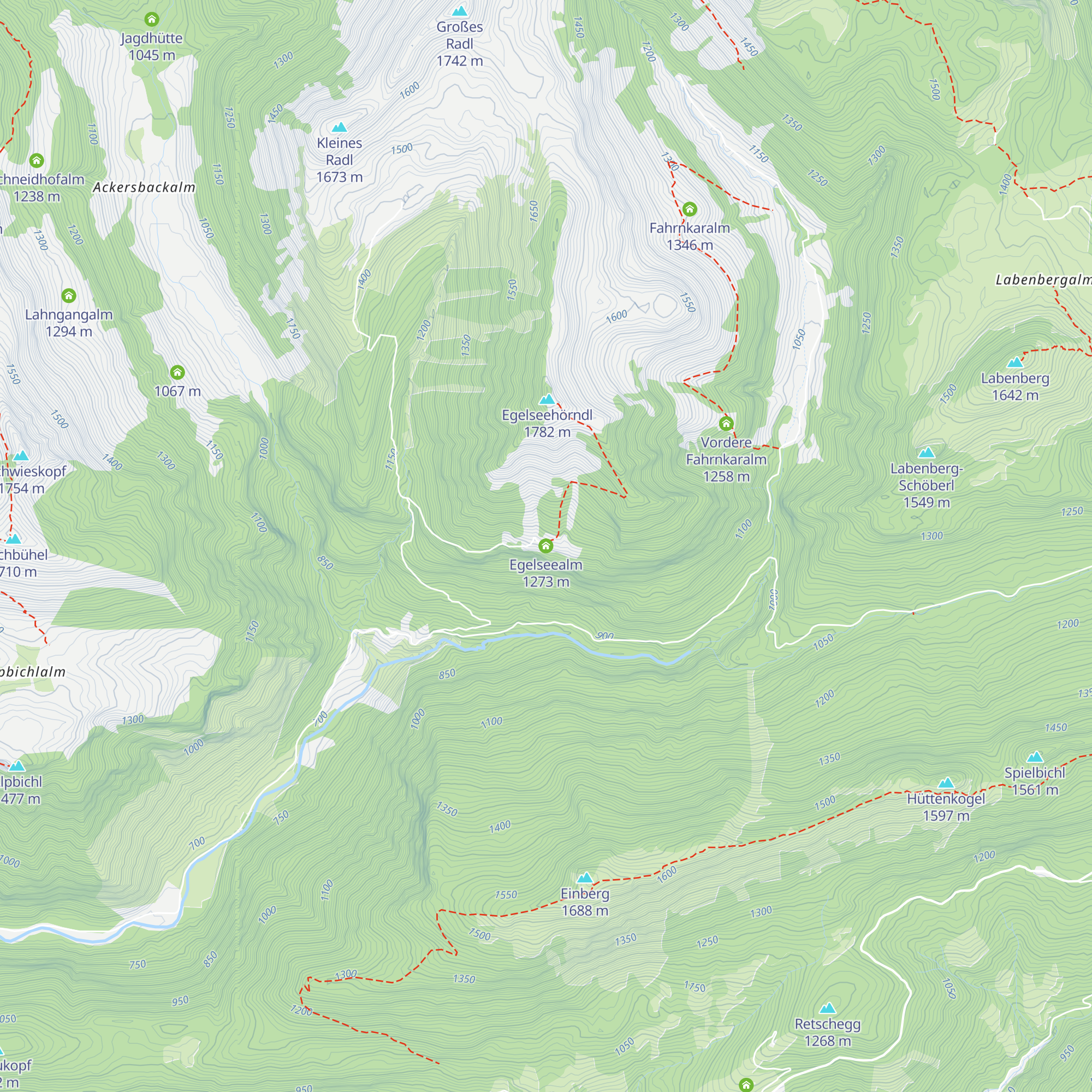 Egelseealm map