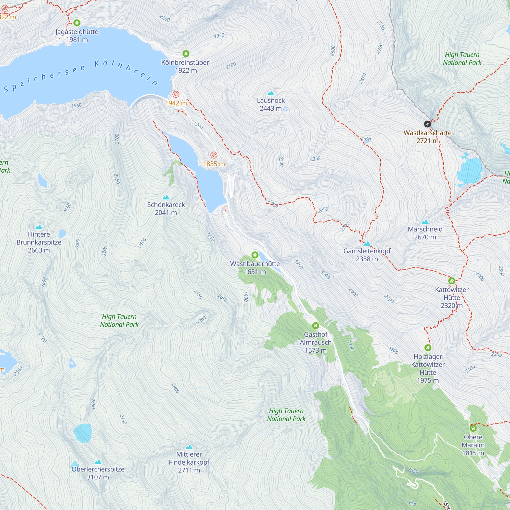 Wastlbauerhütte map