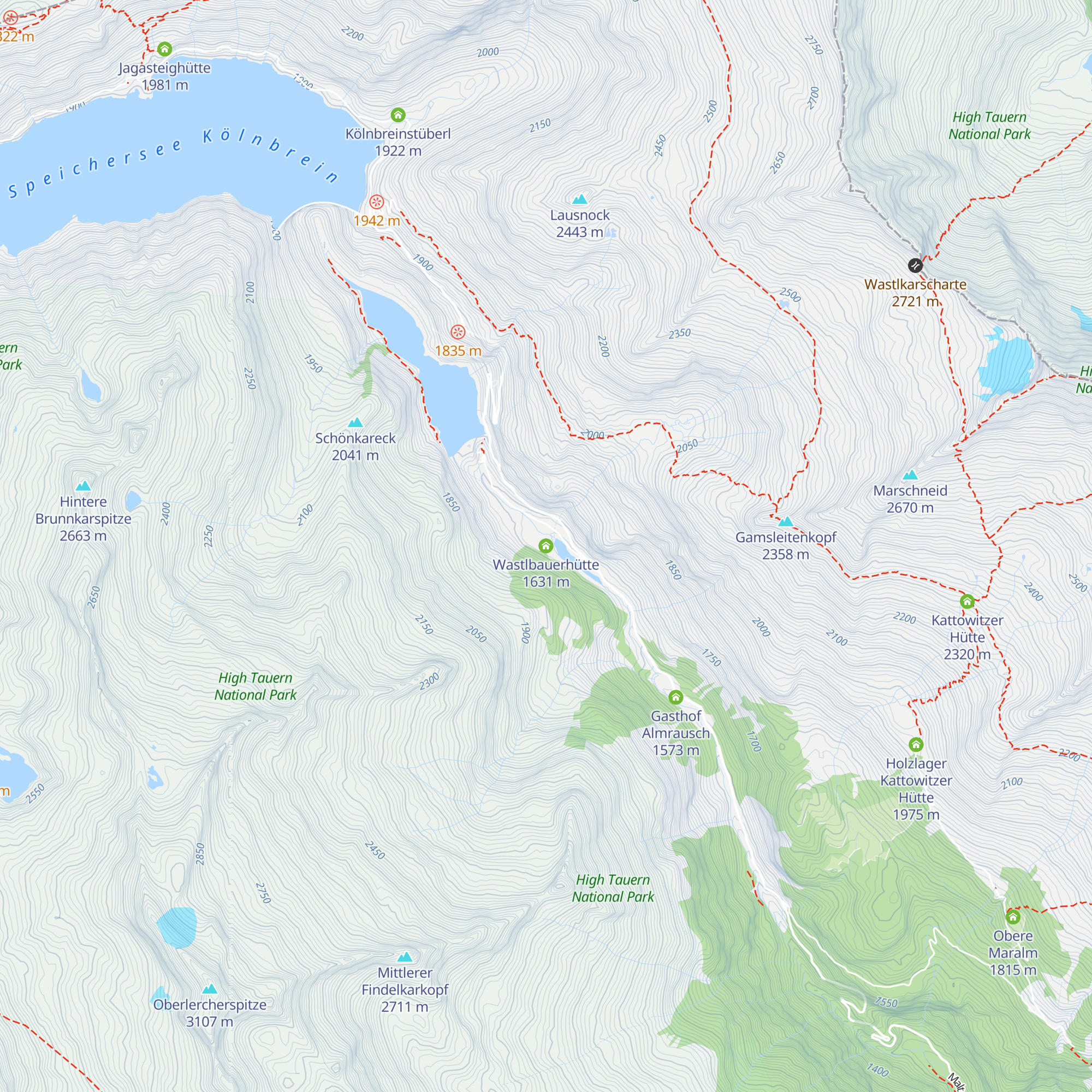 Wastlbauerhütte map