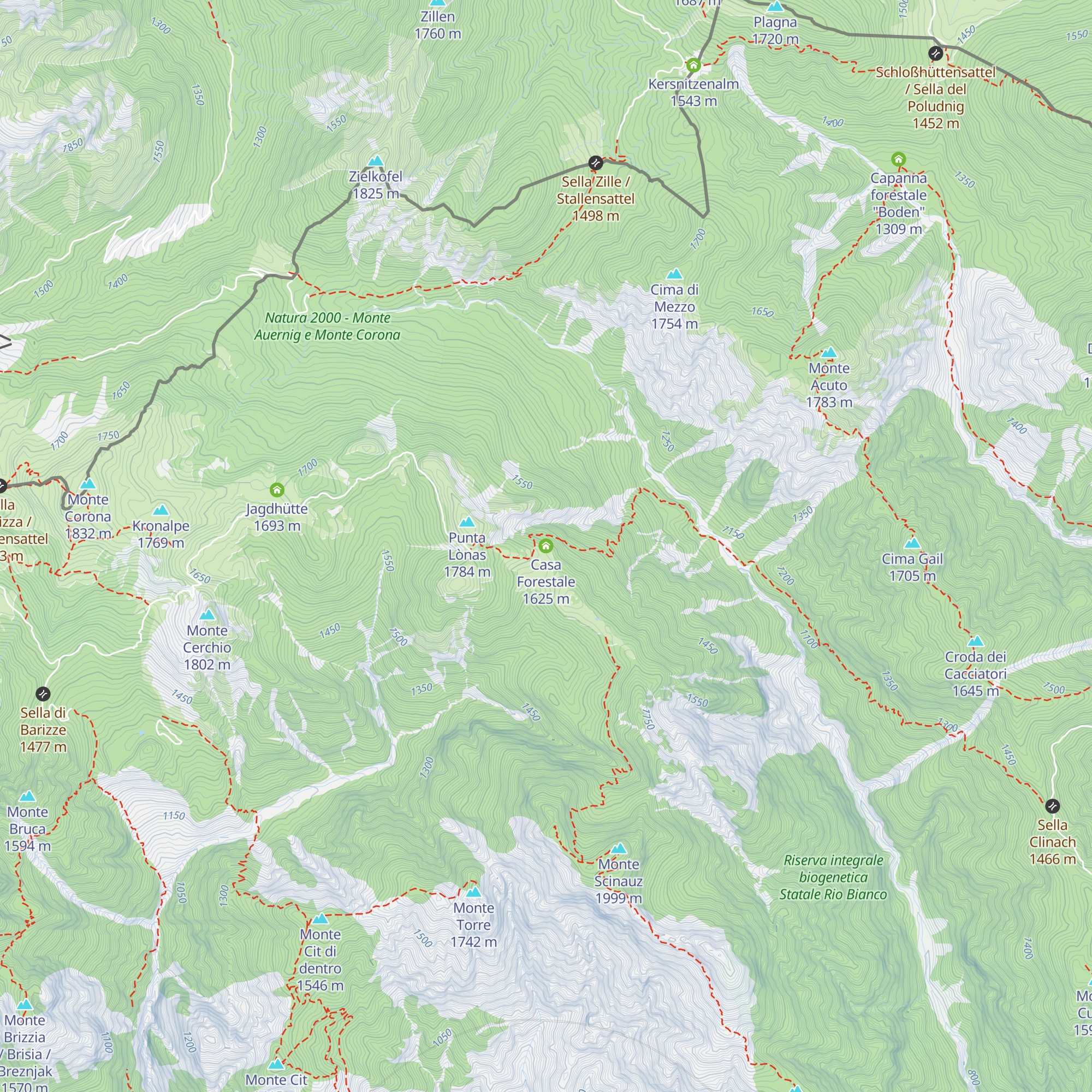 Casa Forestale map
