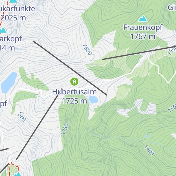 Map of Frauenalm