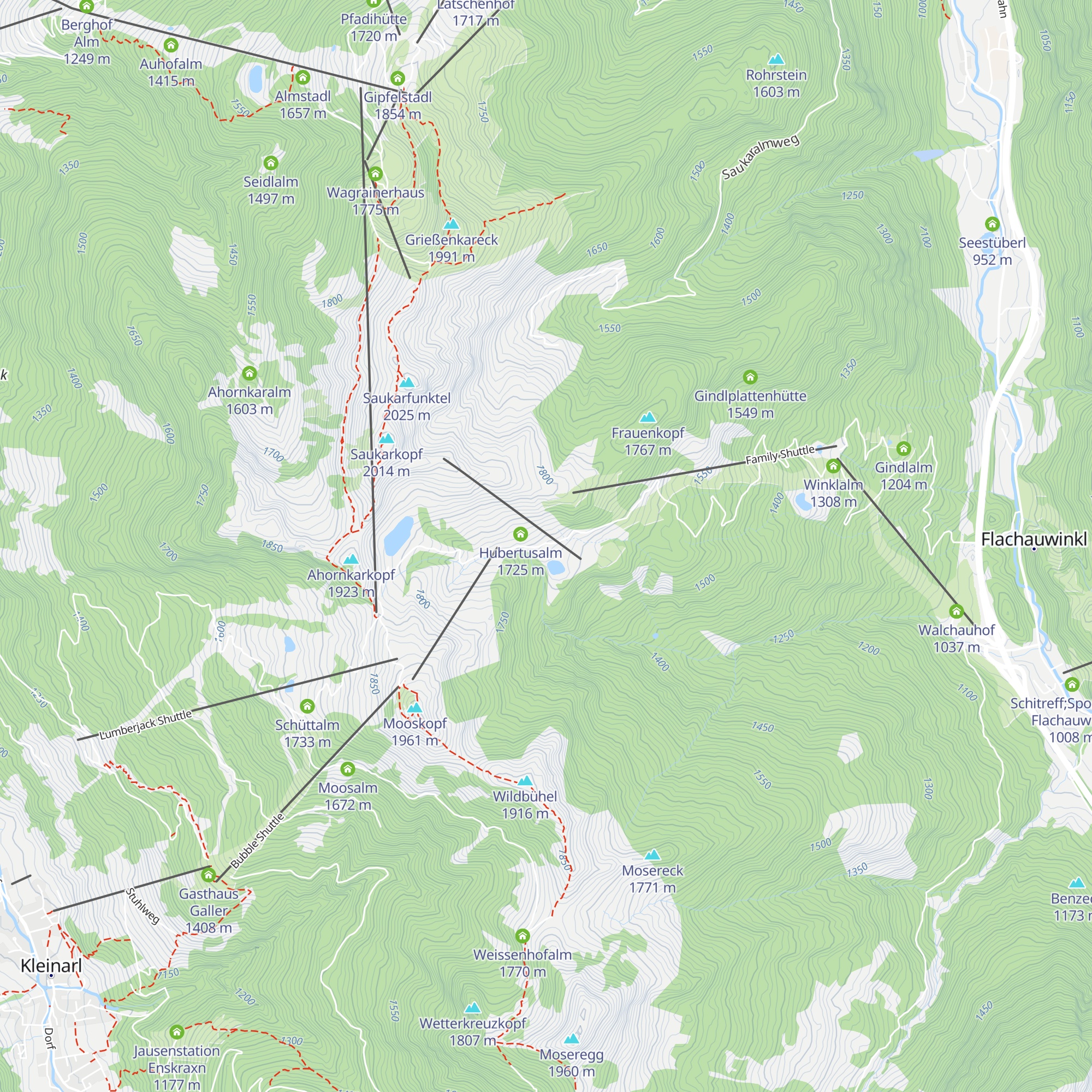 Frauenalm map