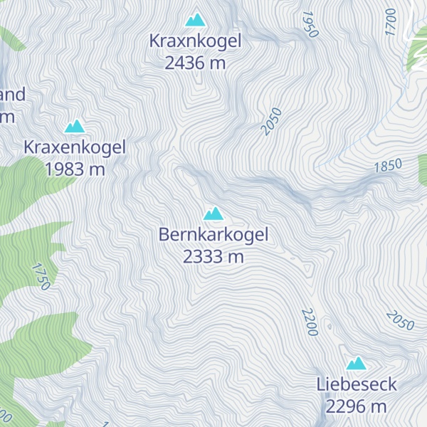 Map of Bernkarkogel