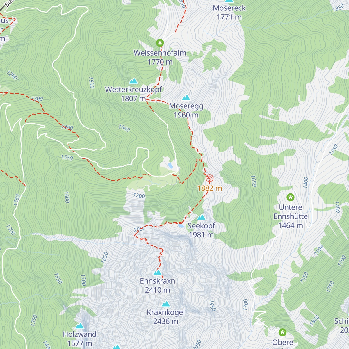 Steinkaralm map