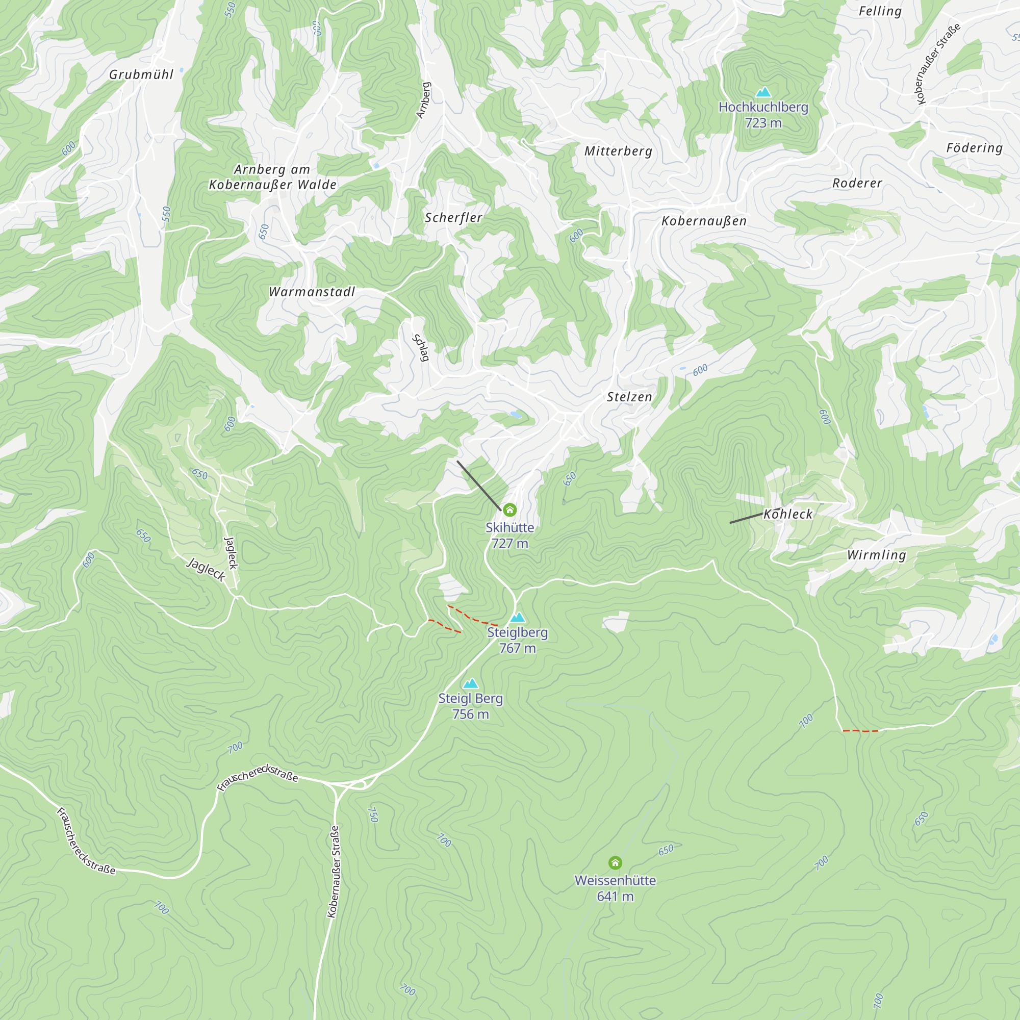 Skihütte map