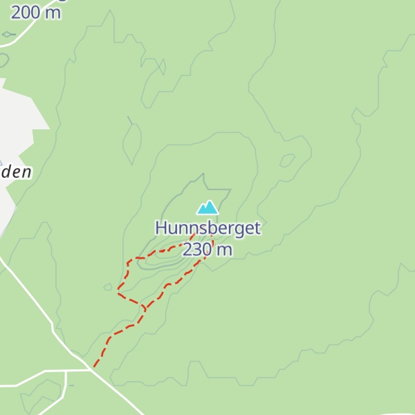 Map of Hunnsberget