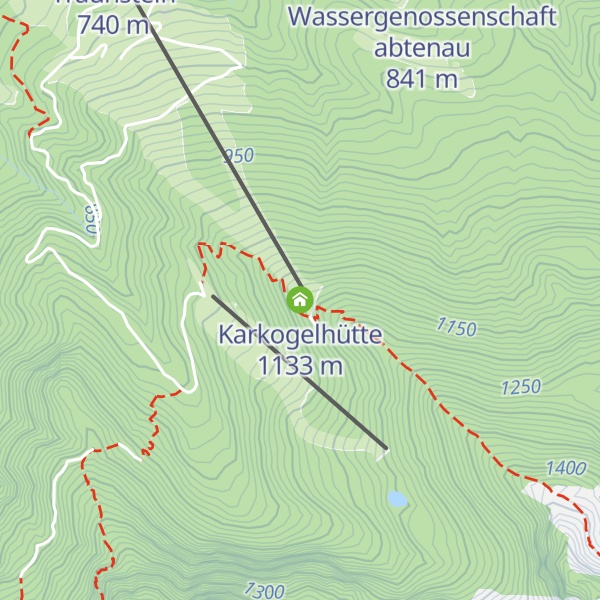 Map of Karkogelhütte