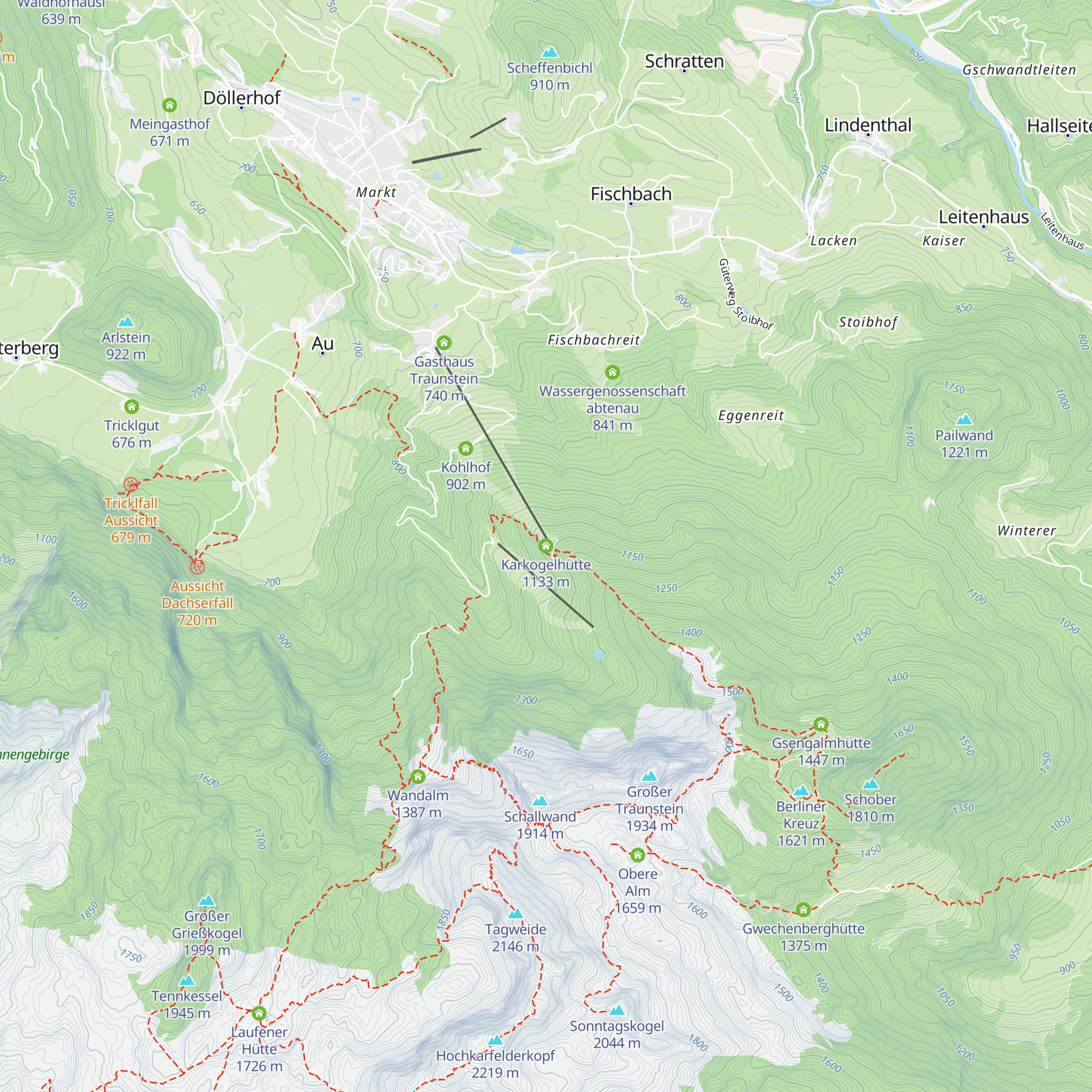 Karkogelhütte map