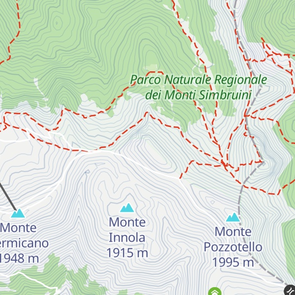 Map of Peschio della Cornacchia