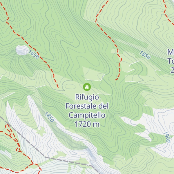 Map of Rifugio Forestale del Campitello