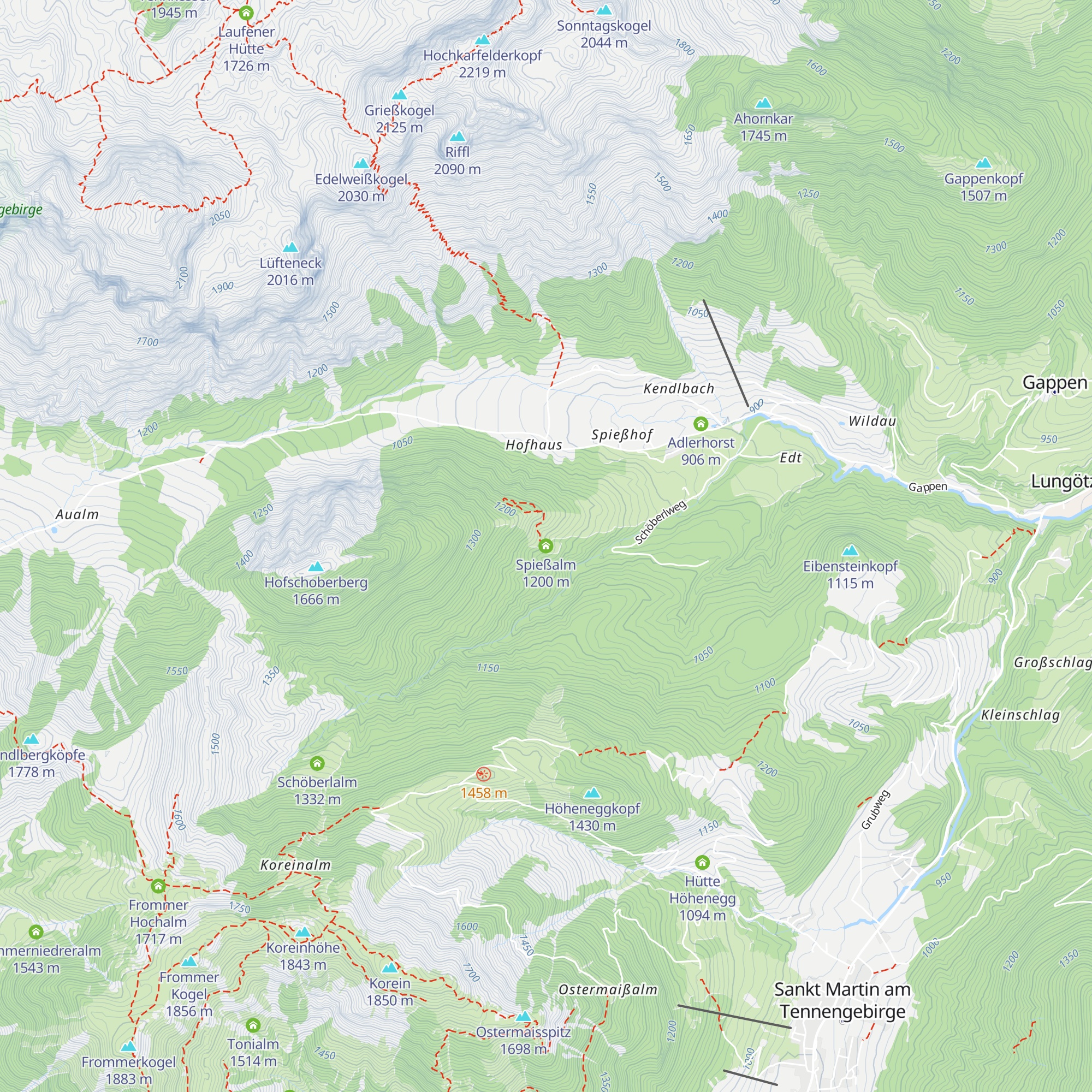 Spießalm map