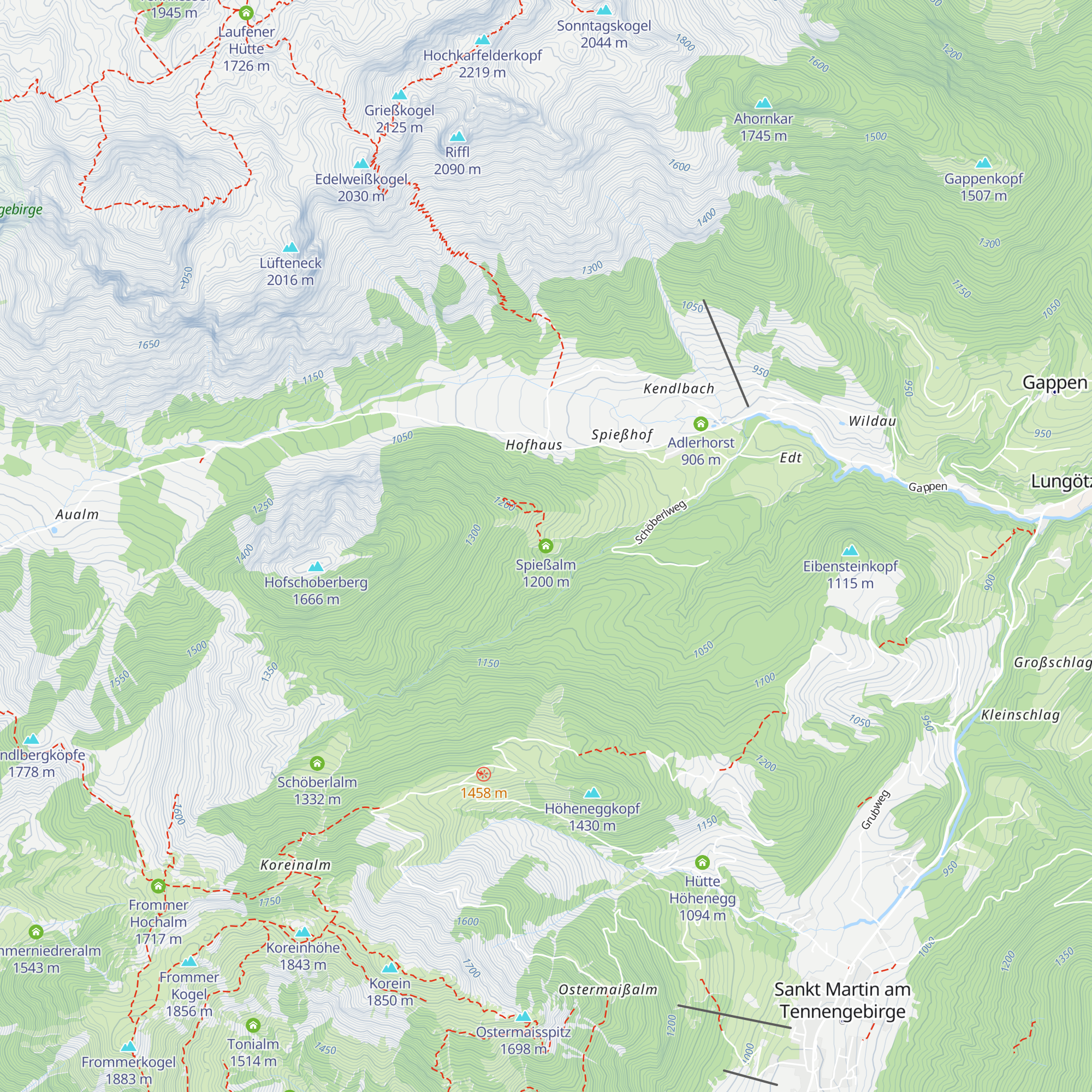 Spießalm map
