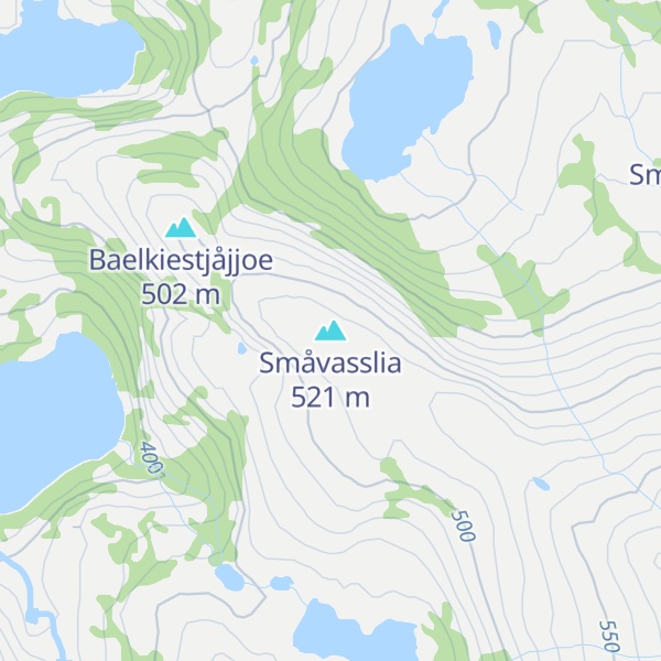 Map of Småvasslia