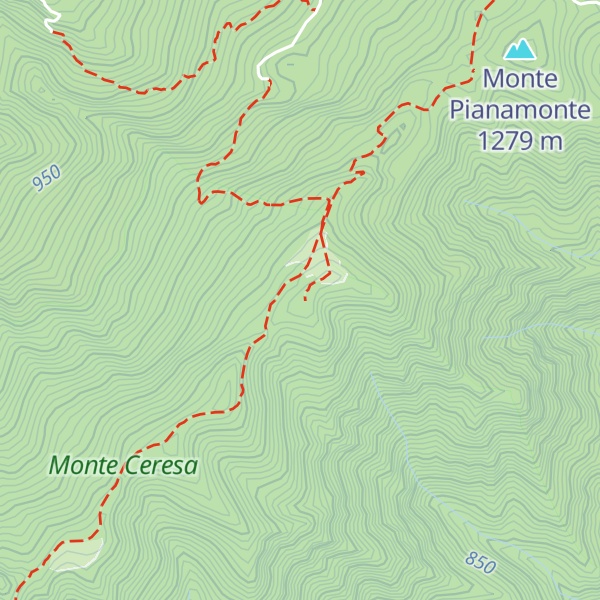 Map of Pizzo Cerqueto