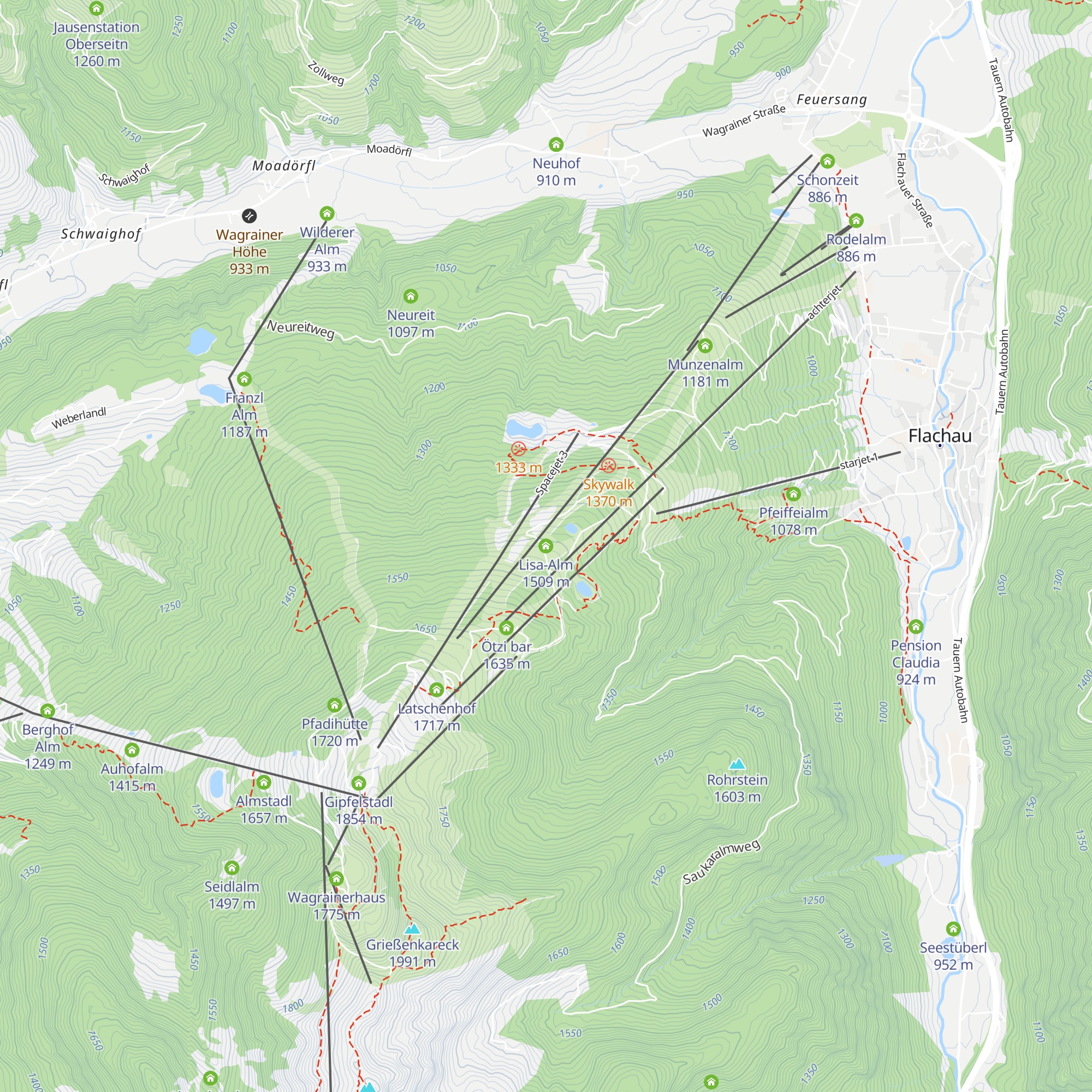 Lisa-Alm map