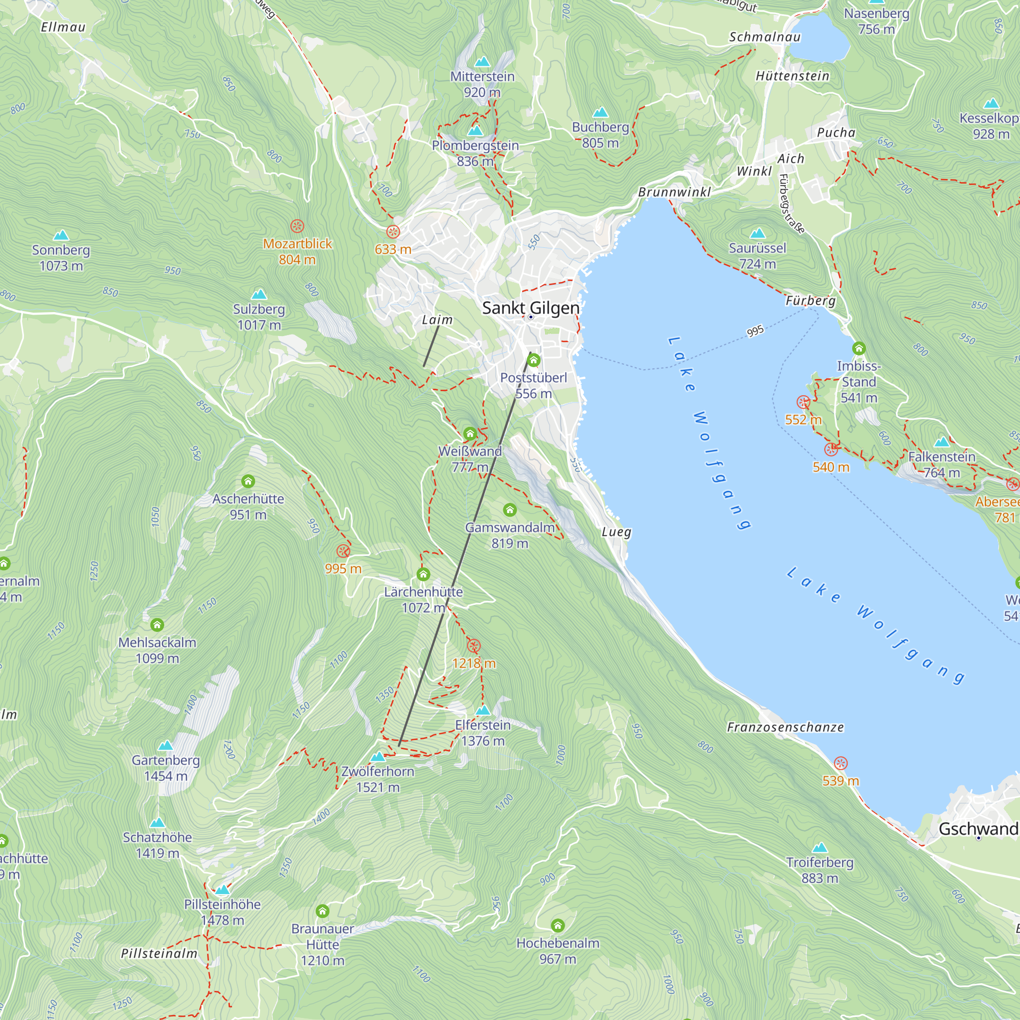 Gamswandalm map