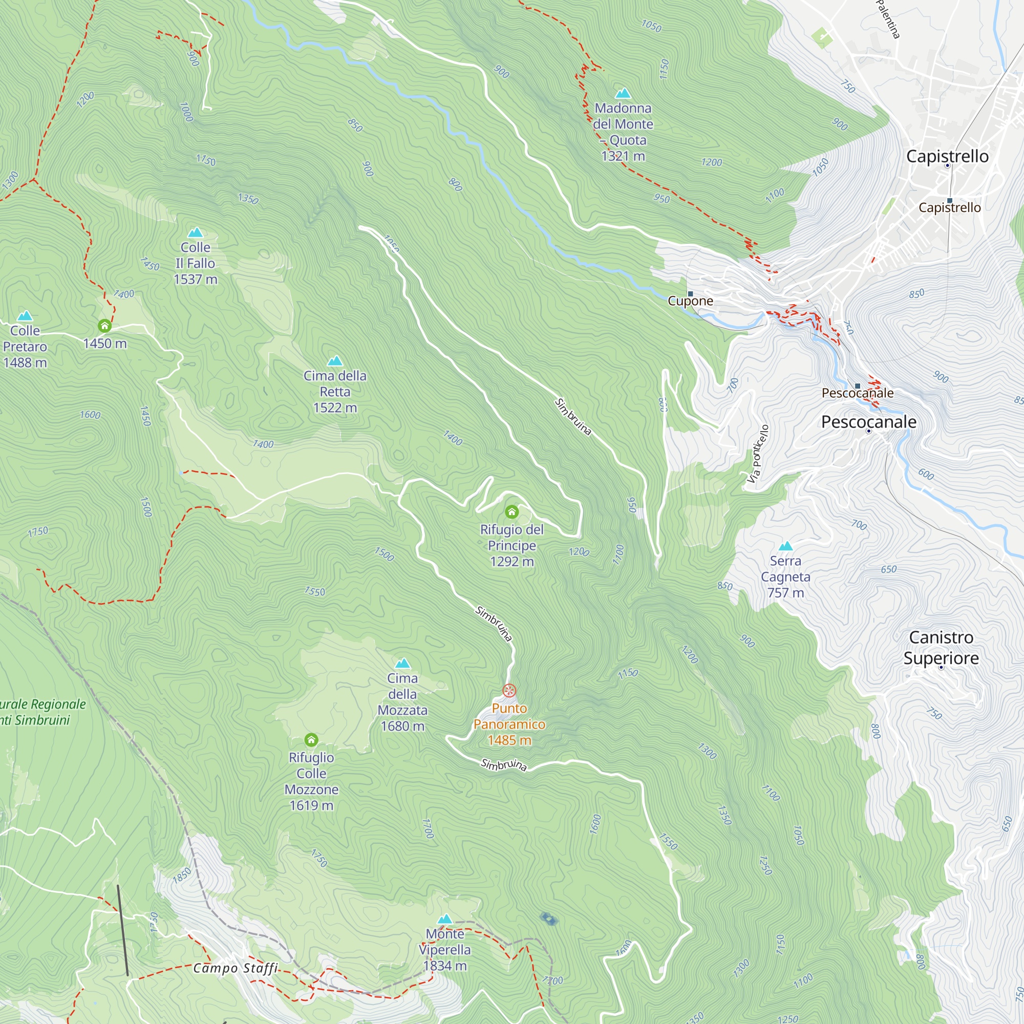Rifugio del Principe map