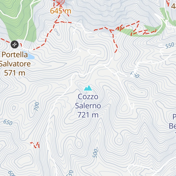 Map of Cozzo Salerno