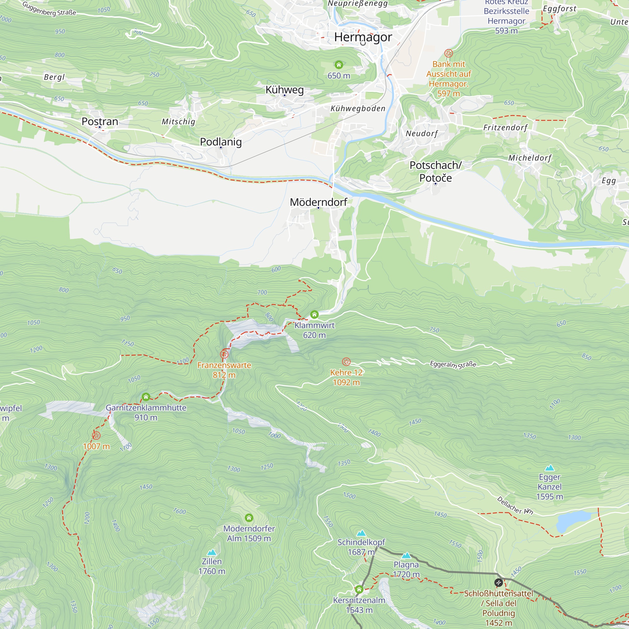 Klammwirt map