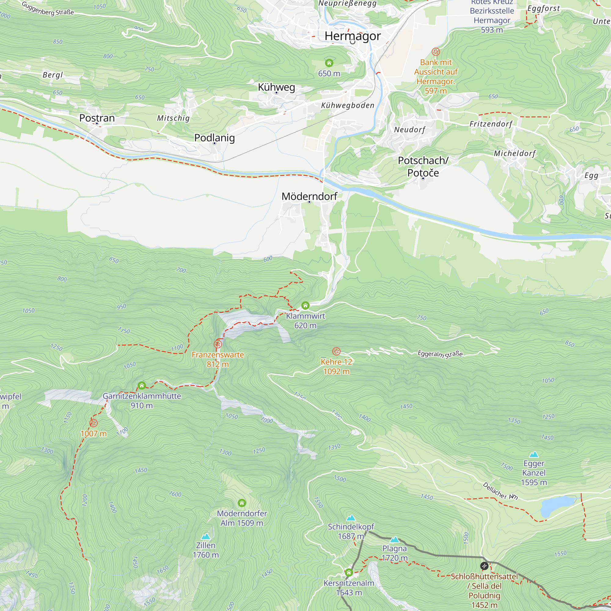 Klammwirt map