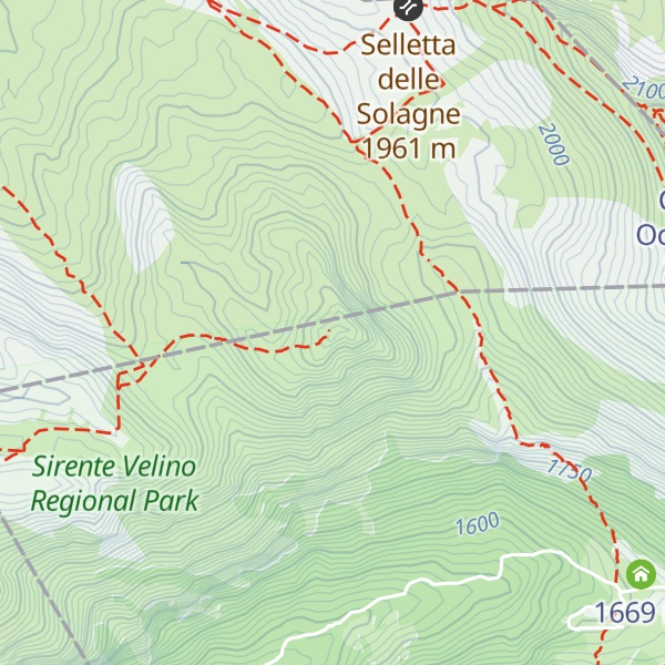 Map of Cimata di Macchia Triste
