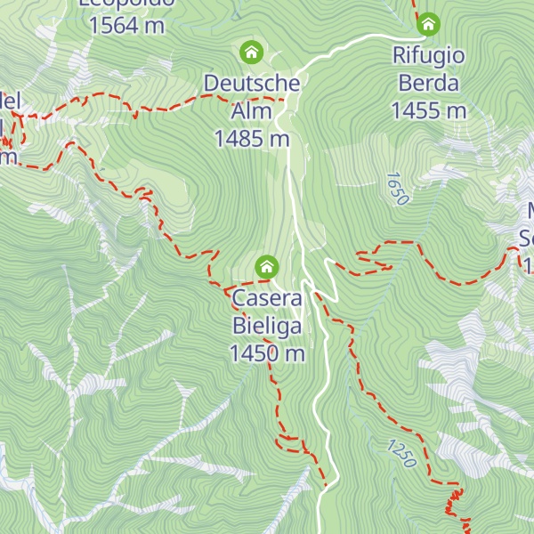 Map of Casera Bieliga