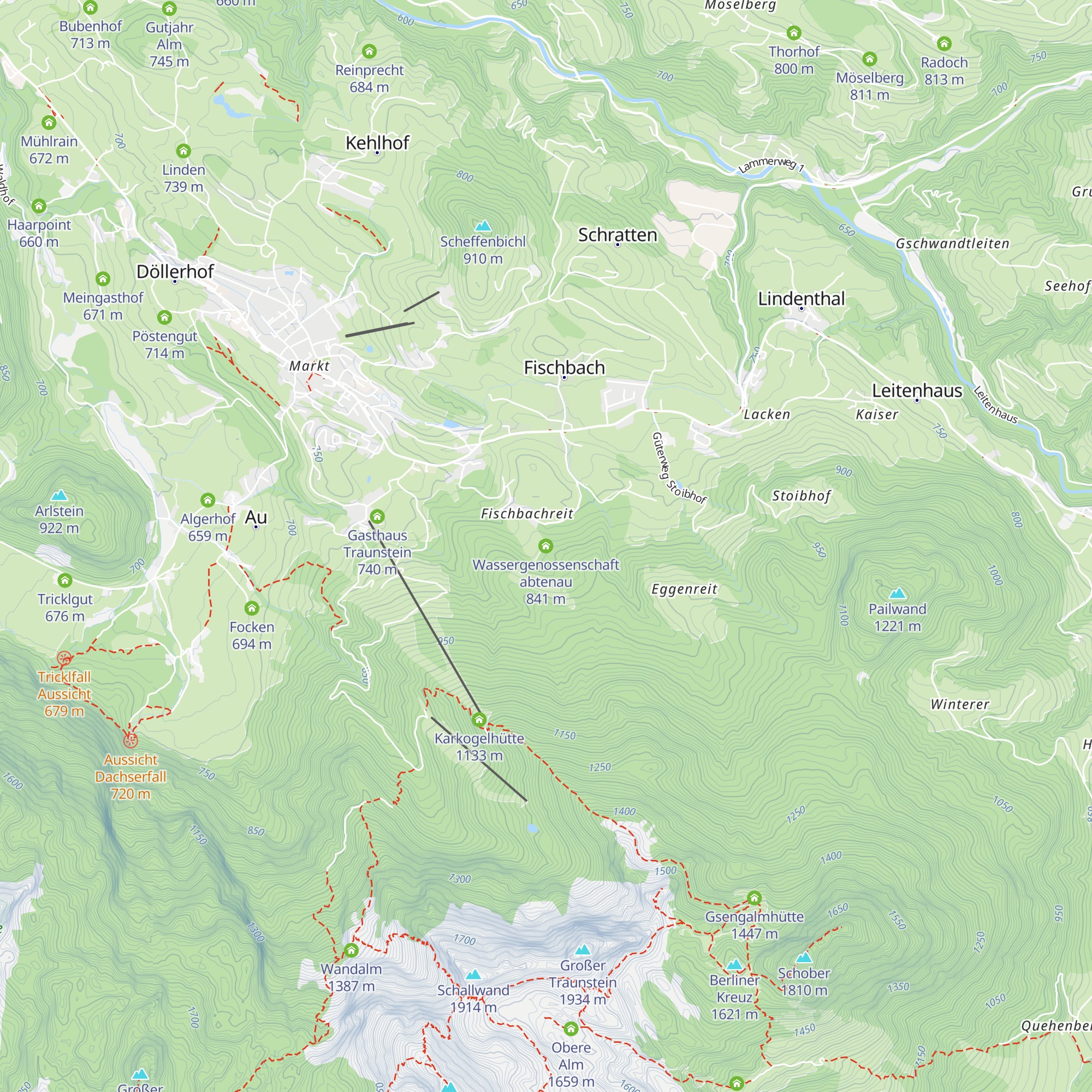 Wassergenossenschaft abtenau map