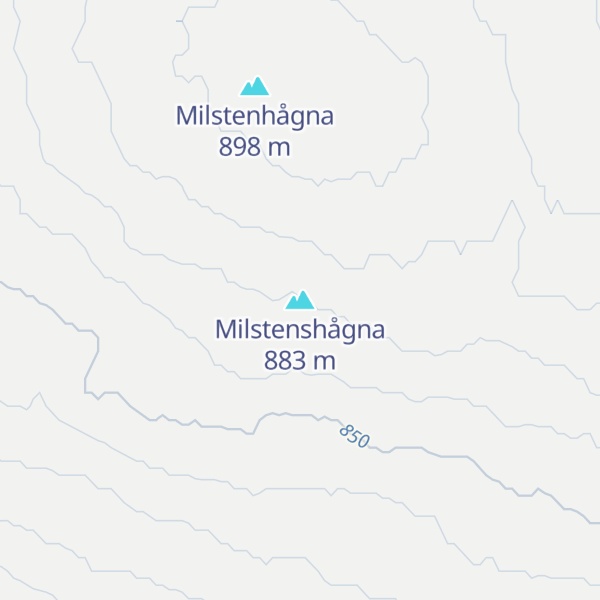 Map of Milstenshågna