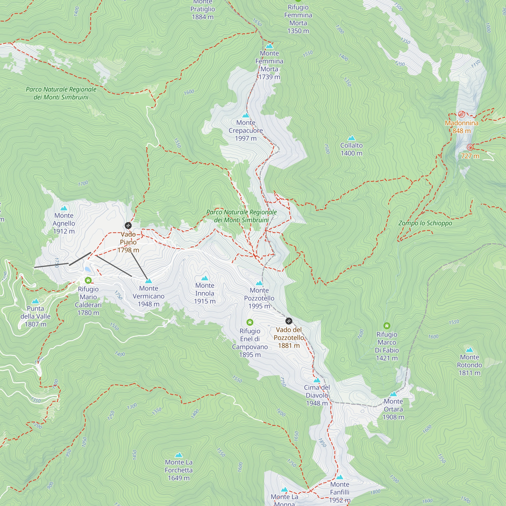 Fonte del Pozzotello map