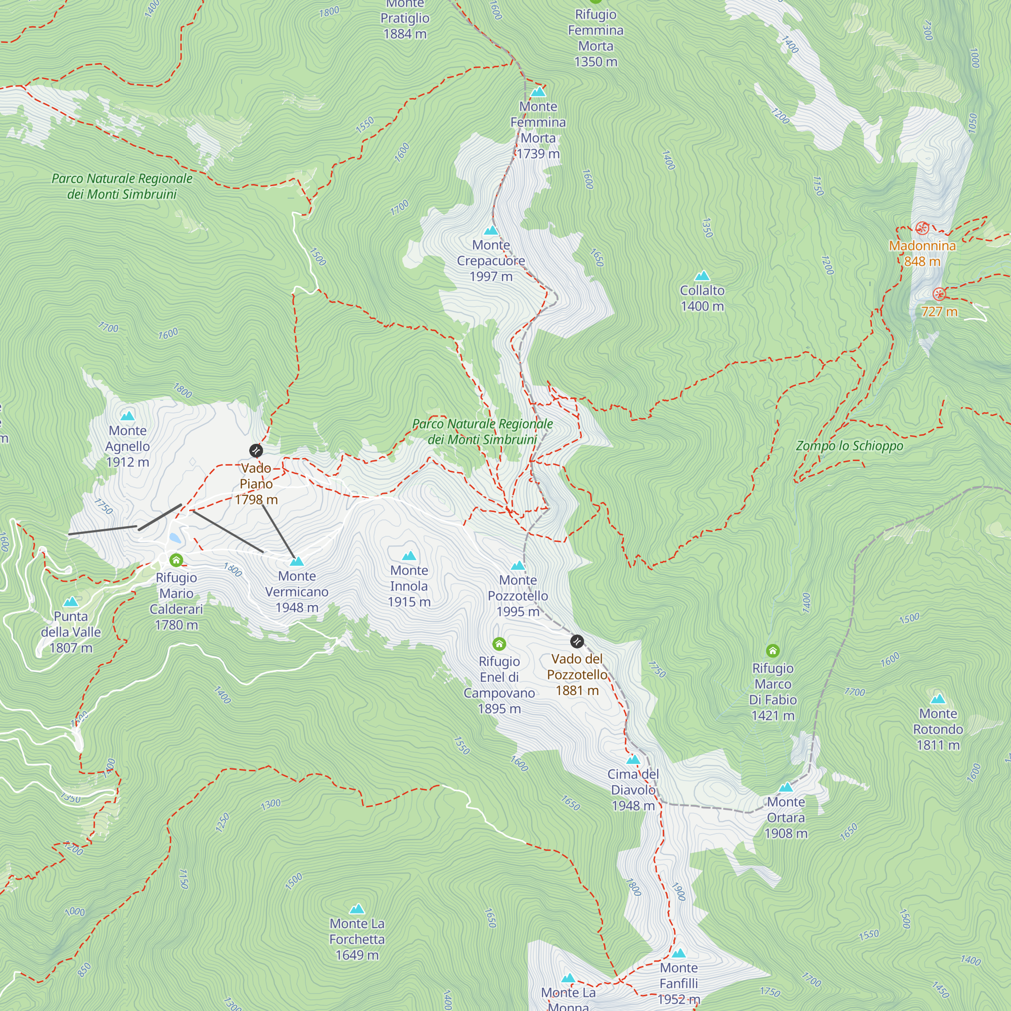 Fonte del Pozzotello map